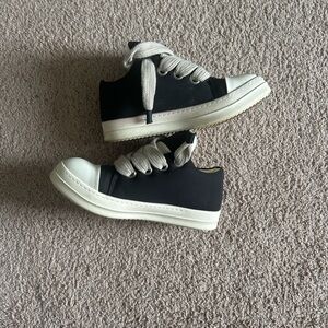 Rick Owens Black and White Sneakers